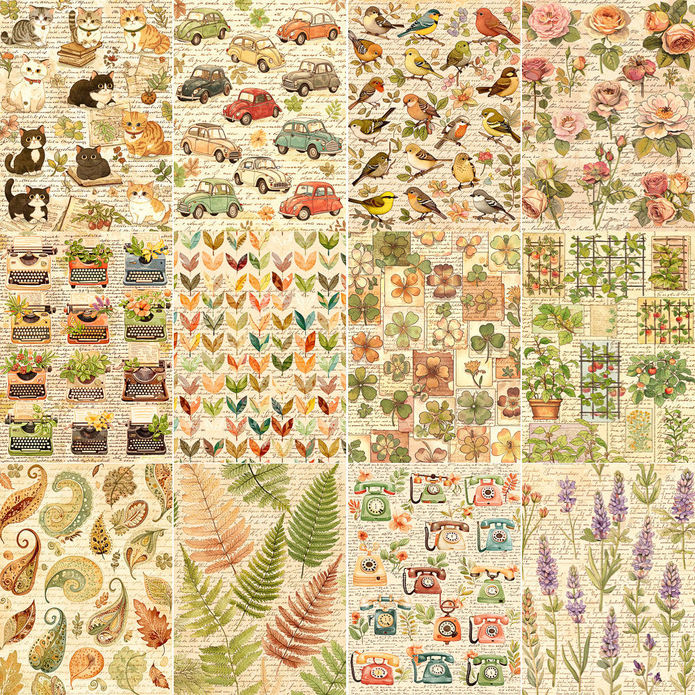 Midjourney NIJI Prompts for Botanical Apothecary Ephemera Pages