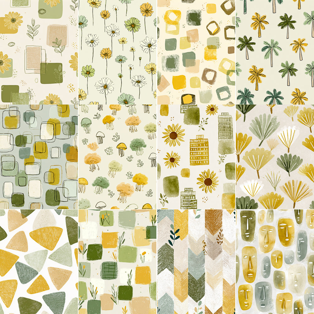 Midjourney V 7 Prompts for Playful Modern Seamless Patterns
