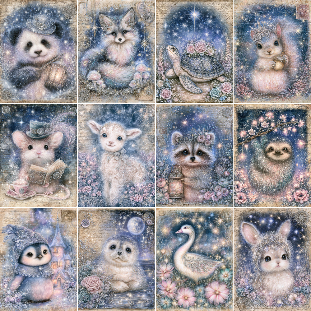 Midjourney V 8.2 Prompts for DUAL Fantasy Magical Pets Papers