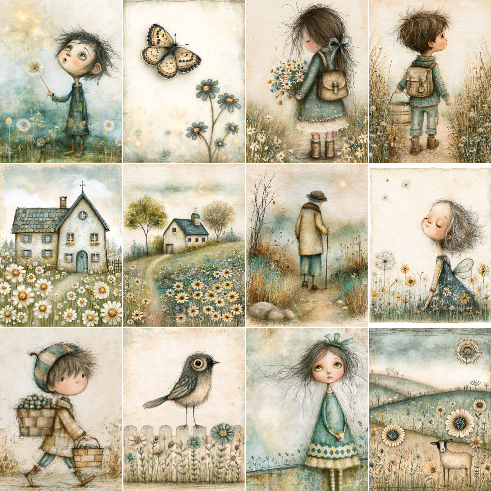Midjourney V 8.2 Prompts for DUAL Wildflower Meadow Dream