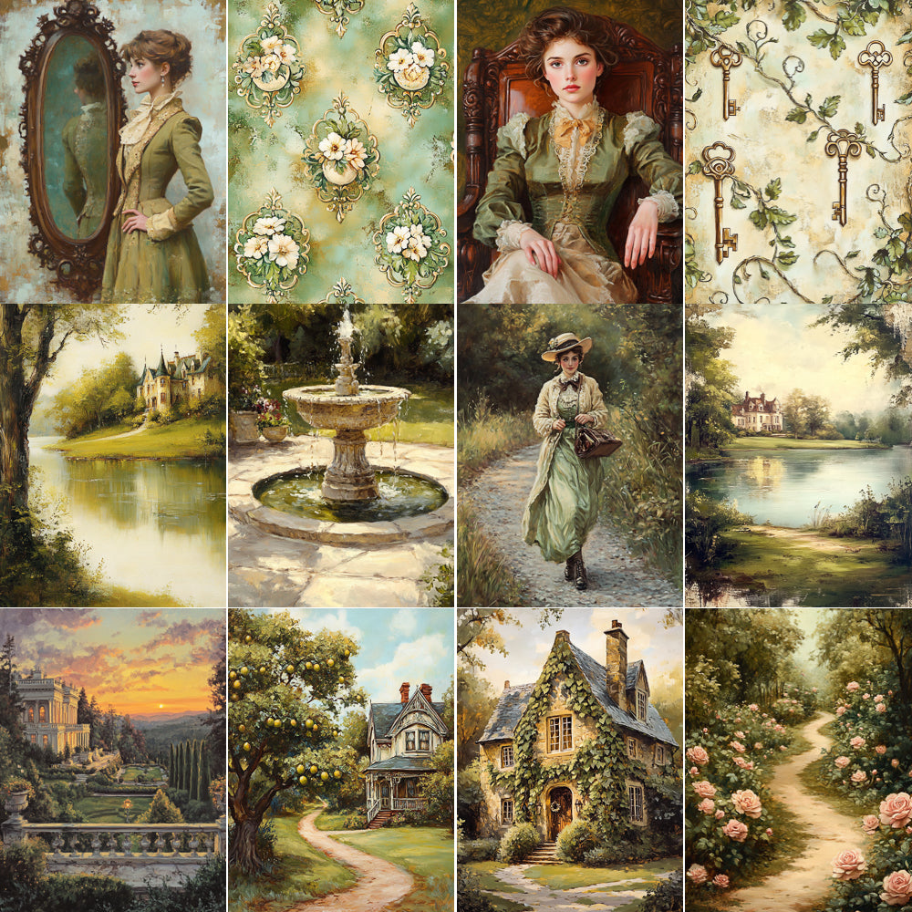 Midjourney V 6.1 Prompts for Victorian Classic Style Junk Journal