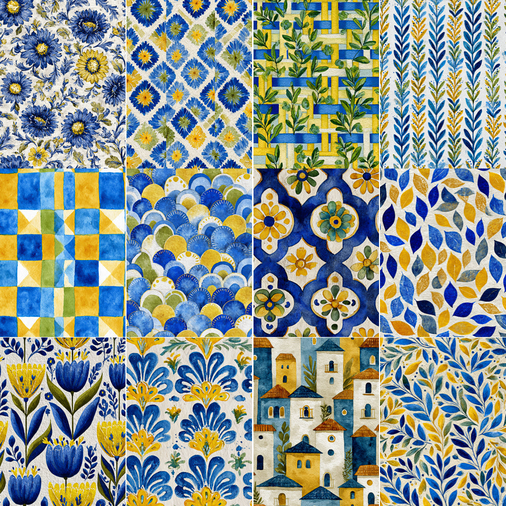 Midjourney V 7 Prompts for Summer Coastal Seamless Pastel Patterns