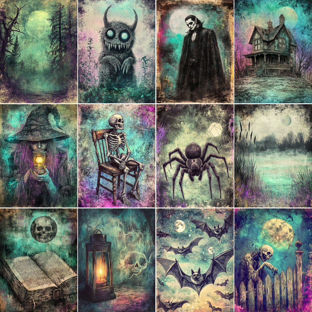 Midjourney V 6.1 Prompts for DUAL Creepy Stories for Halloween