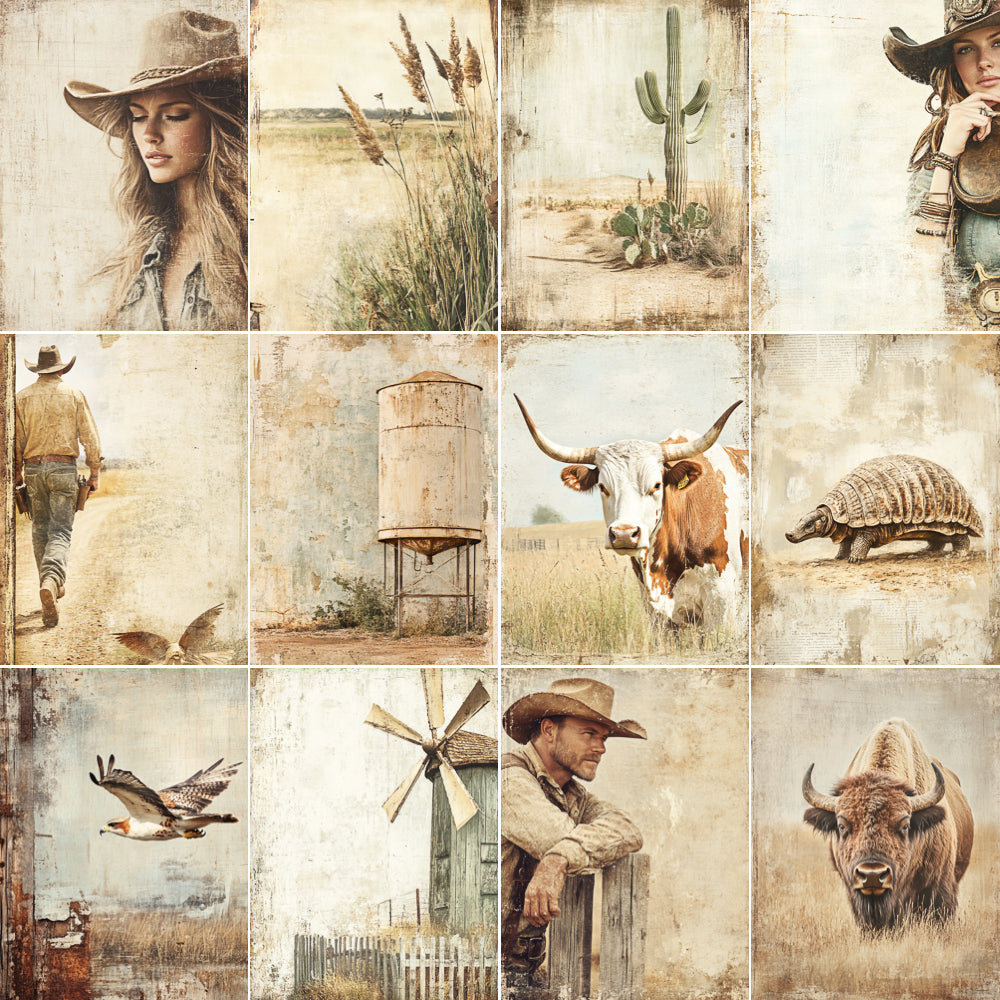 Midjourney V 6.1 Prompts for DUAL Texas Landscapes Pages