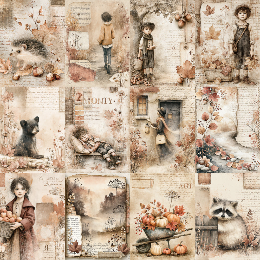 Midjourney V 8.1 Prompts for DUAL Welcome Romantic Fall Pages