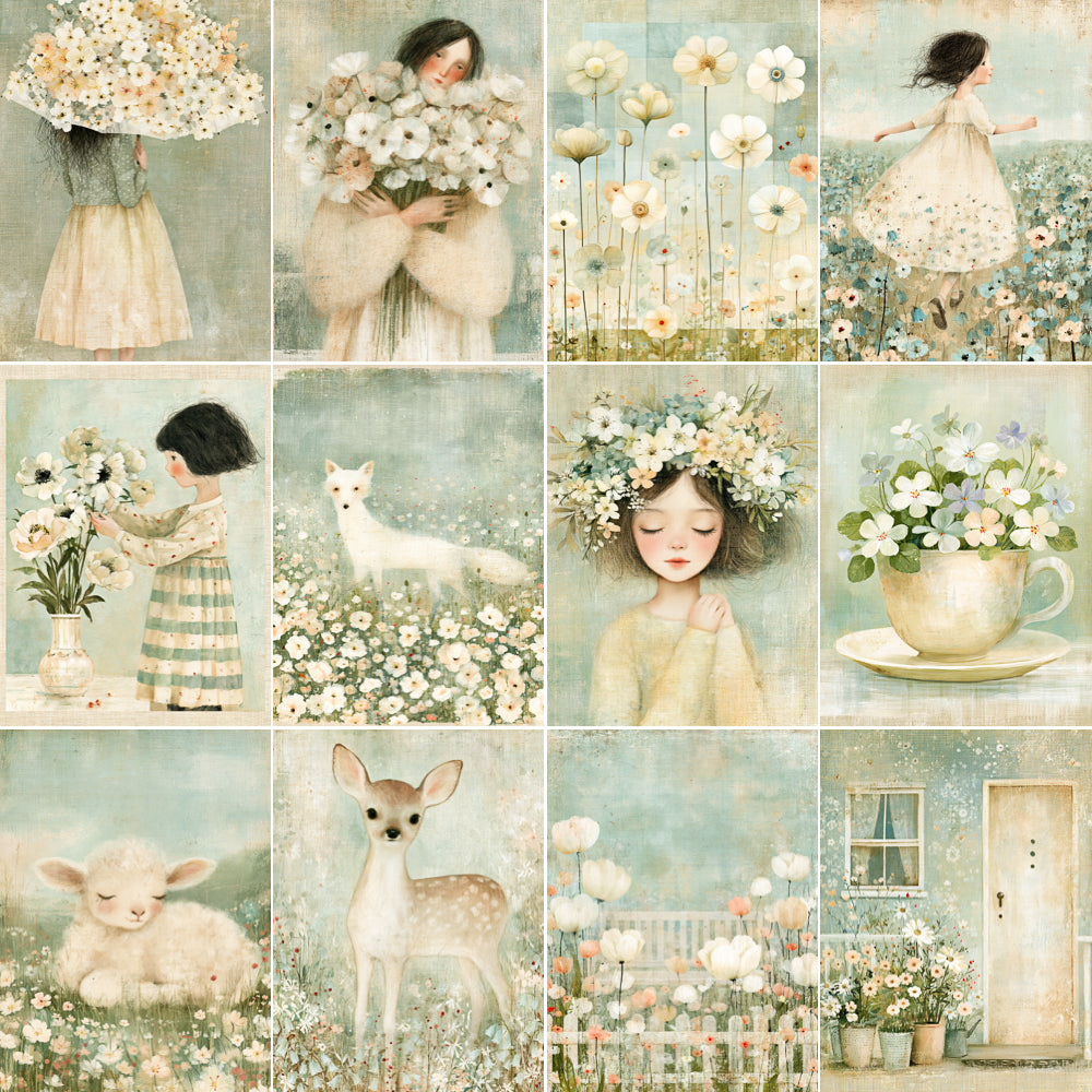 Midjourney V 8.2 Prompts for DUAL Whimsy Spring Flowers Collection