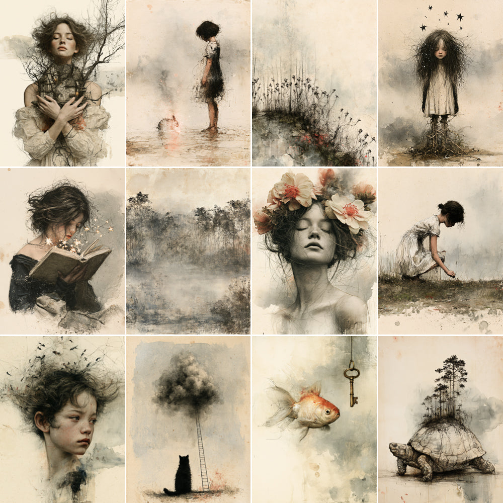 Midjourney V 8.2 Prompts for Minimalistic Surreal Art Pages