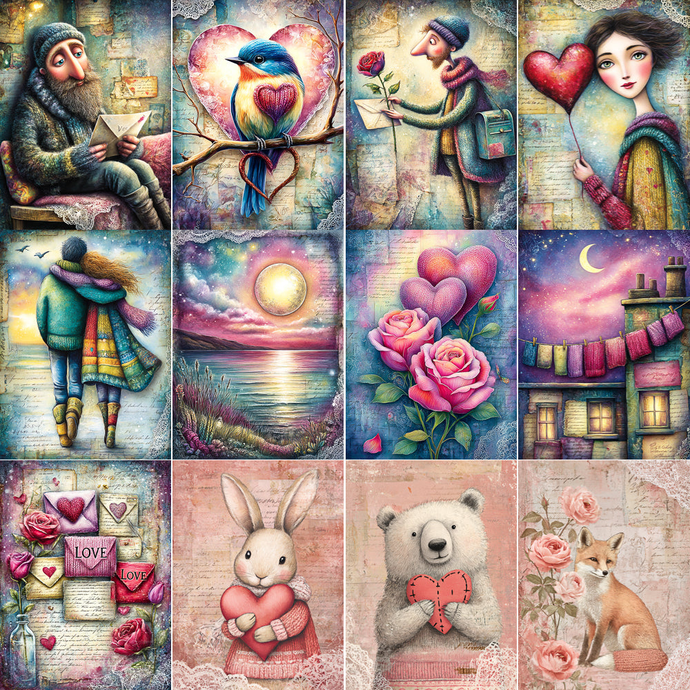 Midjourney V 7 Prompts for DUAL Valentines Sweet Friends Pages