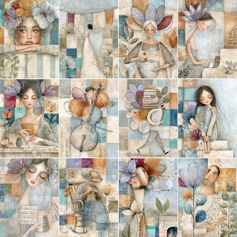 Midjourney V 8.2 Prompts for DUAL Scenes for Wall Art Pages