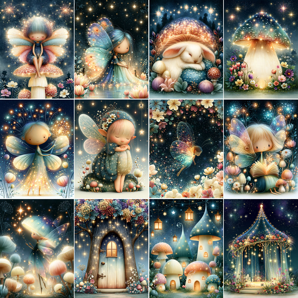 Midjourney V 8.1 Prompts for DUAL Enchanted Fairy Meadow Cards