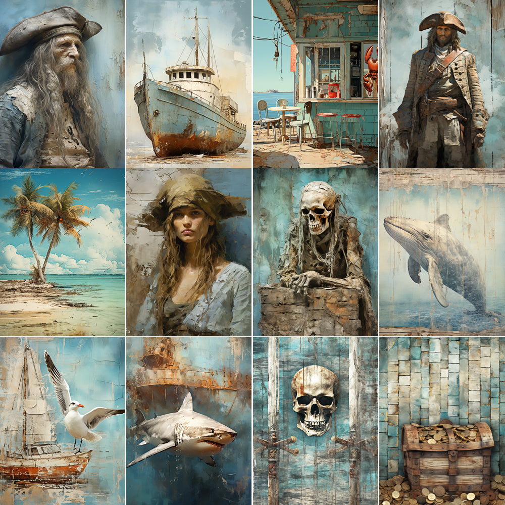 Midjourney V 5 Prompts for Pirate Tales Pages Illustrations
