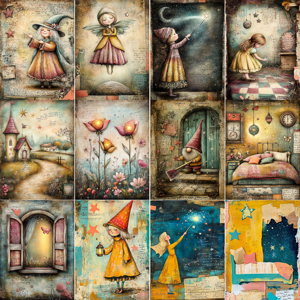 Midjourney V 6.1 Prompts for DUAL Fairy Godmother Magic Pages