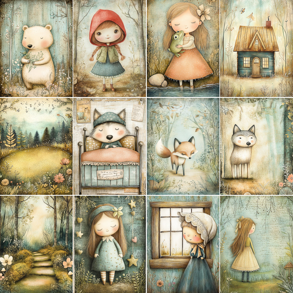 Midjourney V 6.1 Prompts for DUAL Fairytales in the Wood