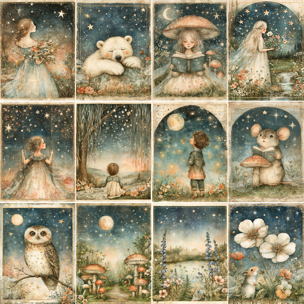 Midjourney V 8.2 Prompts for DUAL Whimsical Dreamy Forest Pages