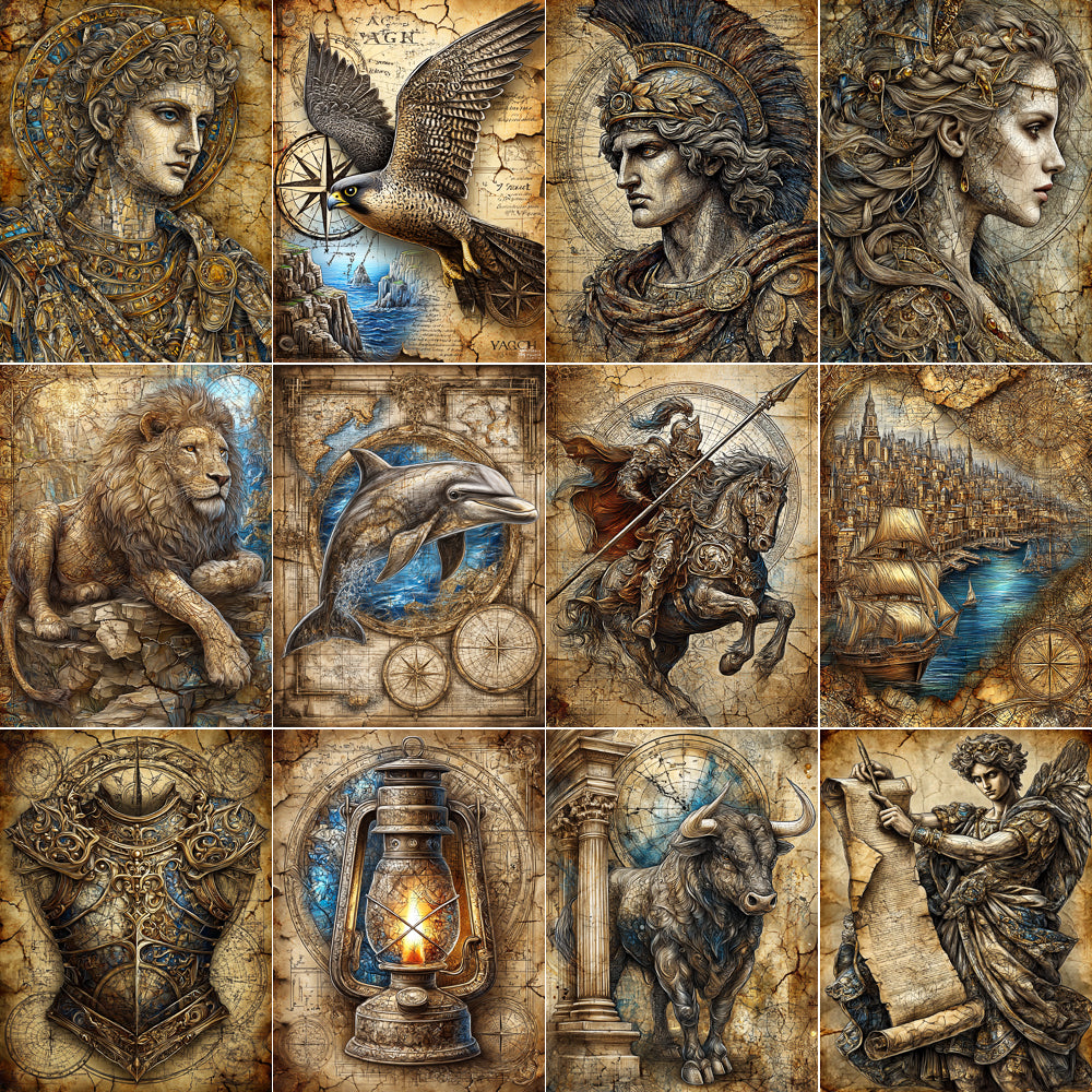 Midjourney V 7 Prompts for DUAL Alexander the Great Empire Pages