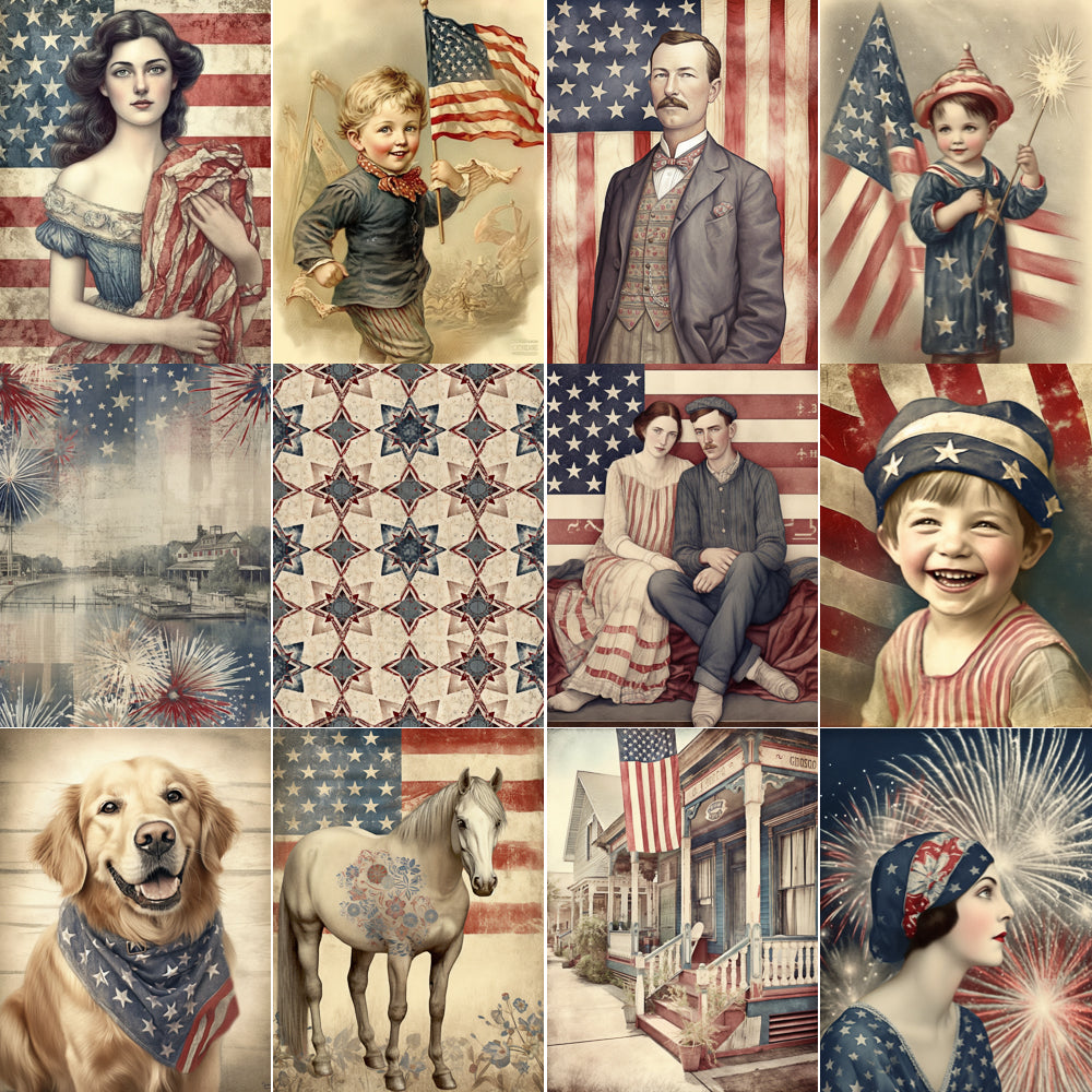 Midjourney V 5 Prompts for Romantic Independence Day Pages
