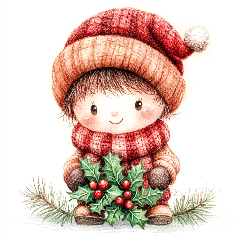 Midjourney Guide PDF For Handmade Style Christmas Illustrations