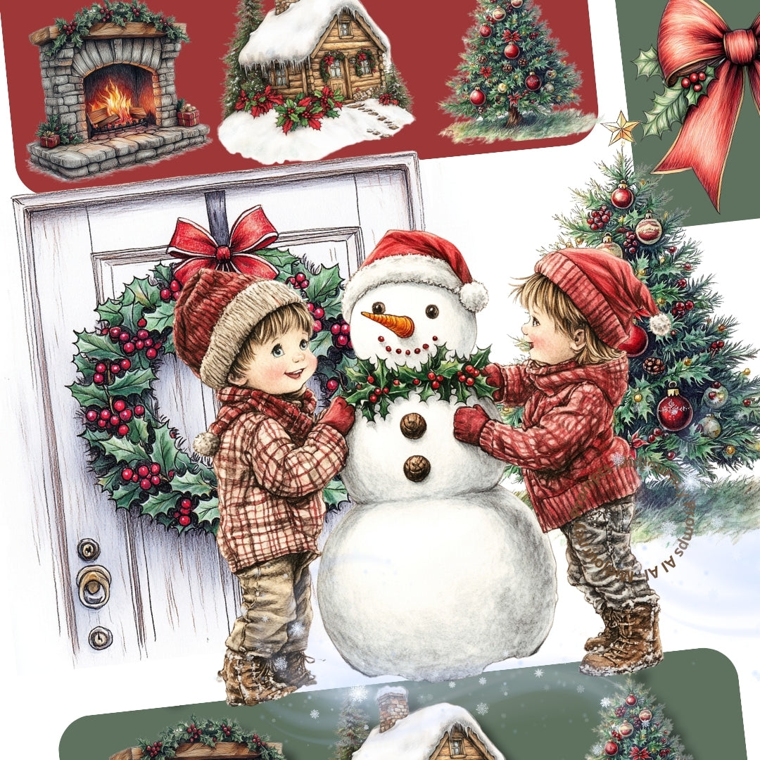 Midjourney Guide PDF For Handmade Style Christmas Illustrations