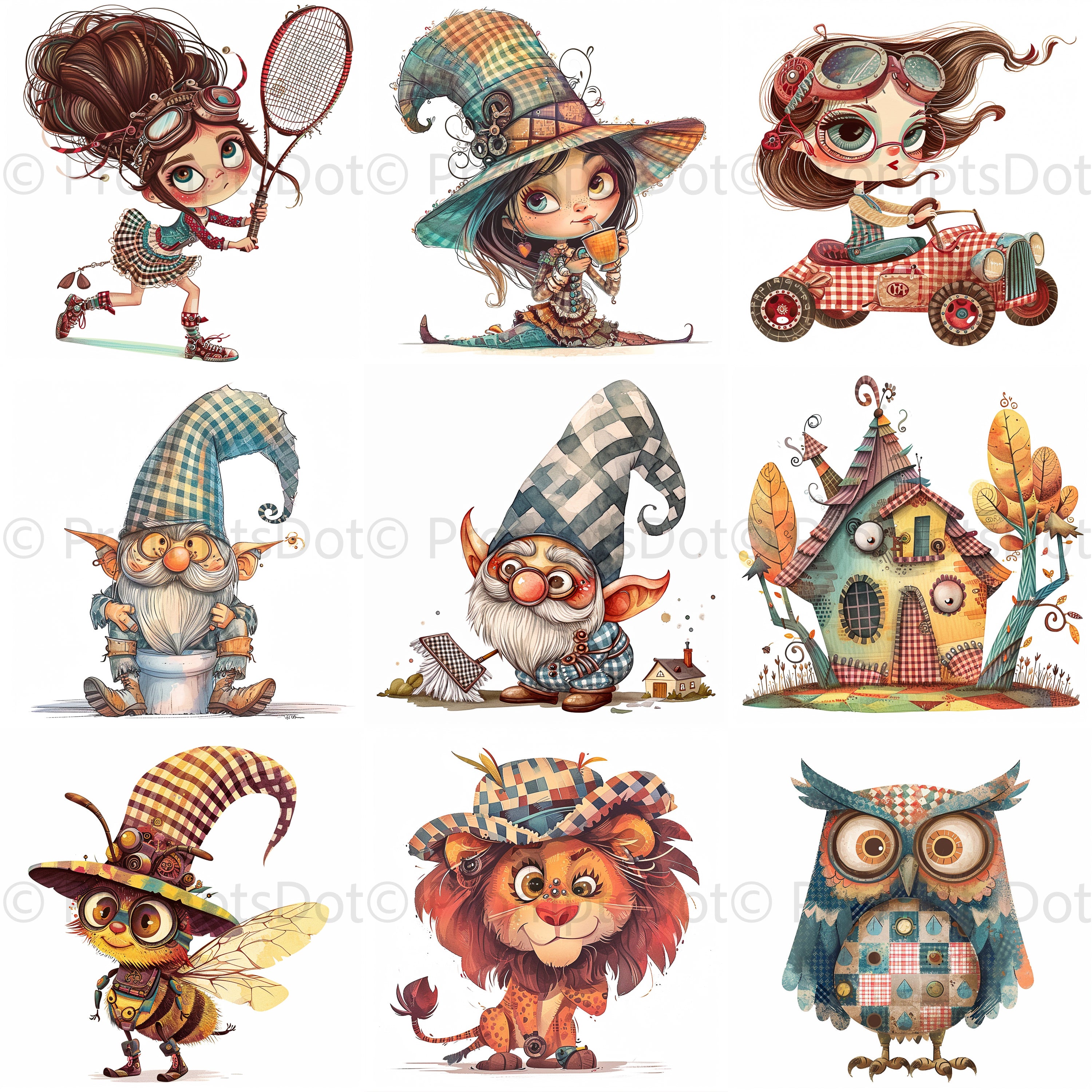 Whimsy Characters Quirky Animals Whimsical Characters Characters Midjourney Prompt ...