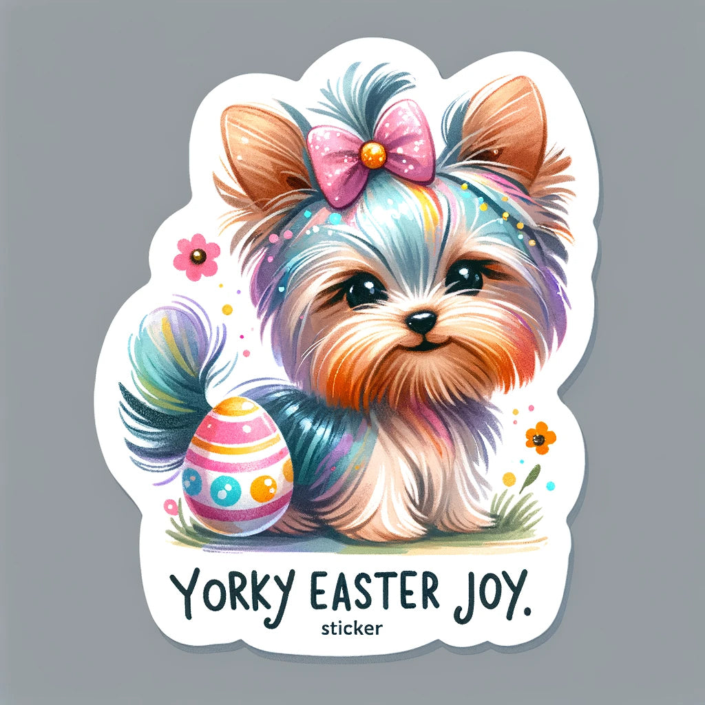 yorky sticker DALLE